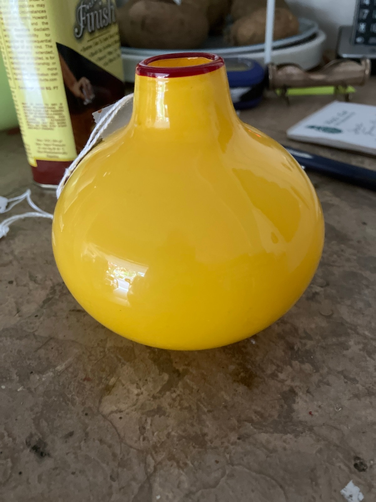 Bohemian Tango Glass Vase, c.1920s